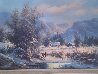 Winter Landscape 30x42 Huge Original Painting by Ludwig Muninger - 3