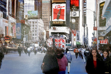 Times Square 36x55 - Huge - New York - NYC Original Painting - Luigi Rocca