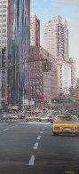 Towards Central Park South 2002 New York 31x16 Original Painting by Luigi Rocca - 0 Towards Central Park South 2002 New York 31x16 Original Painting by Luigi Rocca - 0