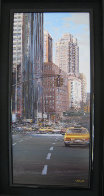 Towards Central Park South 2002 New York 31x16 Original Painting by Luigi Rocca - 1 Towards Central Park South 2002 New York 31x16 Original Painting by Luigi Rocca - 1