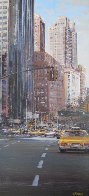Towards Central Park South 2002 New York 31x16 Original Painting by Luigi Rocca - 2 Towards Central Park South 2002 New York 31x16 Original Painting by Luigi Rocca - 2