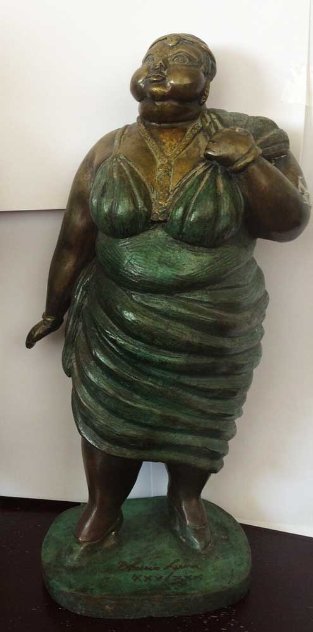 Donna Bella Bronze Sculpture 1979 Sculpture by Bruno Luna