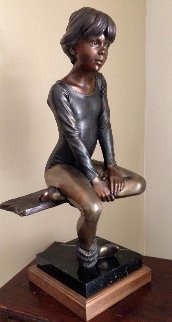 Erica (Dancer At Rest) Bronze Sculpture 1991 32 in Sculpture - George Lundeen