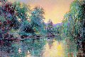 Homage to Monet 1987 w Remarque Limited Edition Print - Aldo Luongo