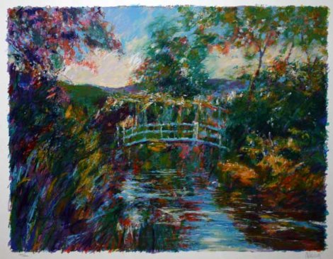 Bridge At Giverny (Monet's Garden) 1998 Limited Edition Print - Aldo Luongo