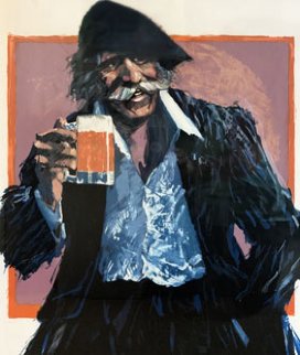 Hawk And Mug 1988 Limited Edition Print by Aldo Luongo