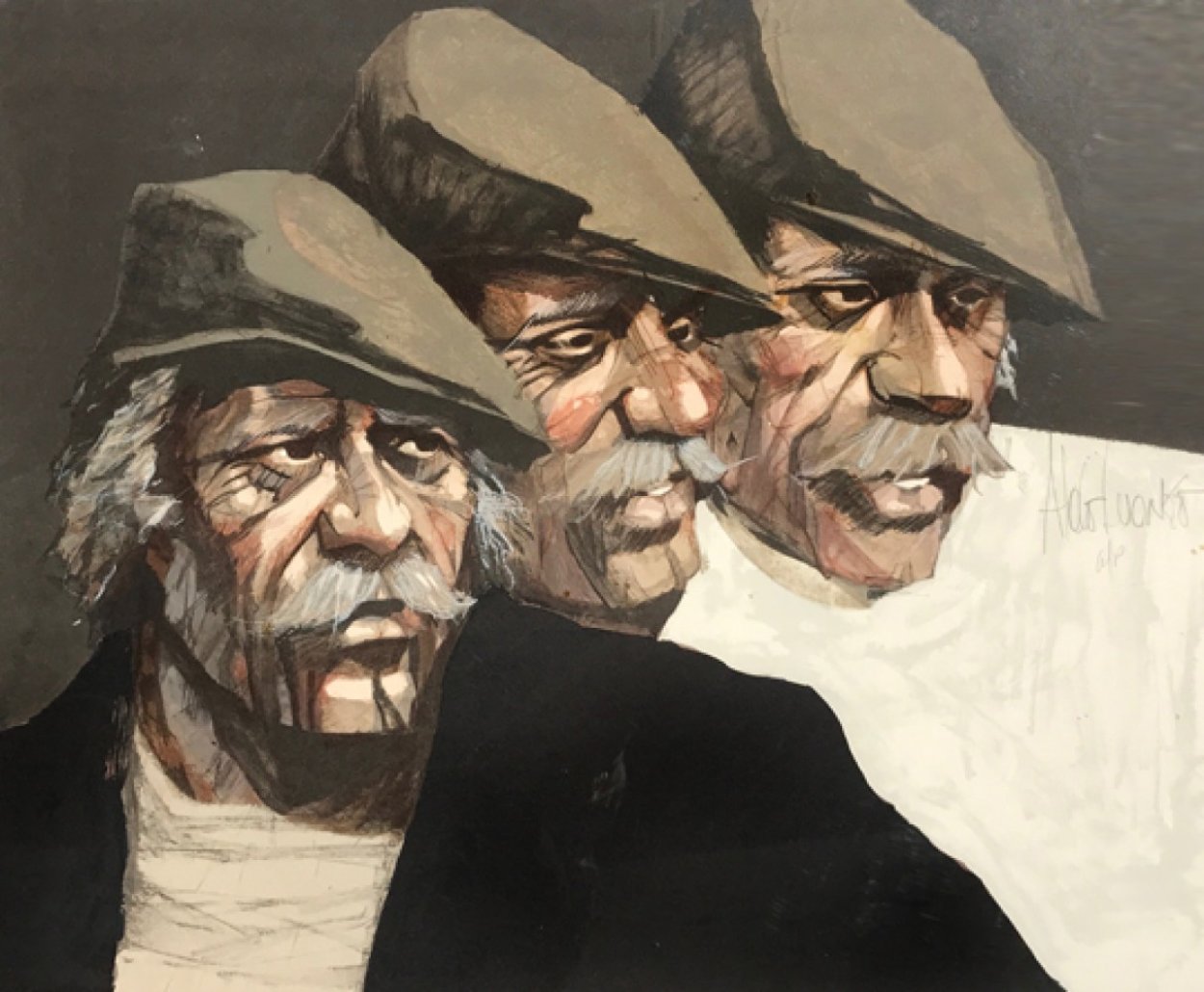 Three Expressions AP Limited Edition Print by Aldo Luongo