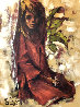 Red Dress 1969 38x48 Original Painting by Aldo Luongo - 0