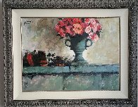 Rose Tones Over Mantle 2004 42x35 Original Painting by Aldo Luongo - 1 Rose Tones Over Mantle 2004 42x35 Original Painting by Aldo Luongo - 1