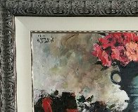 Rose Tones Over Mantle 2004 42x35 Original Painting by Aldo Luongo - 3 Rose Tones Over Mantle 2004 42x35 Original Painting by Aldo Luongo - 3