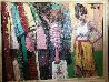 Outdoor Market 1991 53x41 Original Painting by Aldo Luongo - 1 Outdoor Market 1991 53x41 Original Painting by Aldo Luongo - 1