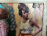 Outdoor Market 1991 53x41 Original Painting by Aldo Luongo - 4 Outdoor Market 1991 53x41 Original Painting by Aldo Luongo - 4