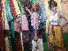 Outdoor Market 1991 53x41 Original Painting by Aldo Luongo - 0 Outdoor Market 1991 53x41 Original Painting by Aldo Luongo - 0