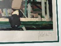 Two Men Siting on a Bench AP 1992 Limited Edition Print by Aldo Luongo - 2 Two Men Siting on a Bench AP 1992 Limited Edition Print by Aldo Luongo - 2