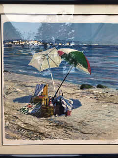 Two Umbrellas AP 1986 Limited Edition Print by Aldo Luongo