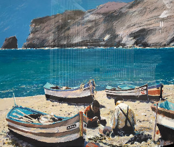 Two Fishermen 1986 Limited Edition Print by Aldo Luongo