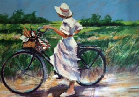 Country Bike Ride AP 1987 Limited Edition Print - Aldo Luongo