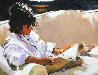Story By the Light 2006 41x50  Huge Original Painting by Aldo Luongo - 0