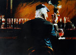Smoke Bar II 2000 Embellished Limited Edition Print - Aldo Luongo