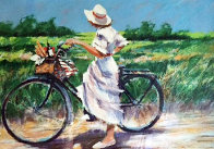 Country Bike Ride 1987 Limited Edition Print by Aldo Luongo - 0 Country Bike Ride 1987 Limited Edition Print by Aldo Luongo - 0