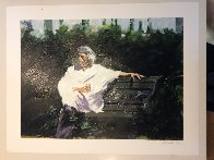 A Glass At the Chateau Embellished - Huge Limited Edition Print by Aldo Luongo - 3 A Glass At the Chateau Embellished - Huge Limited Edition Print by Aldo Luongo - 3