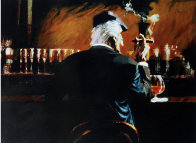 Smoke Bar II 2000 Embellished Limited Edition Print by Aldo Luongo - 3 Smoke Bar II 2000 Embellished Limited Edition Print by Aldo Luongo - 3