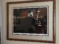 Smoke Bar II 2000 Embellished Limited Edition Print by Aldo Luongo - 1 Smoke Bar II 2000 Embellished Limited Edition Print by Aldo Luongo - 1