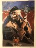 Untitled Hawk Serigraph AP 1978 Early Limited Edition Print by Aldo Luongo - 2