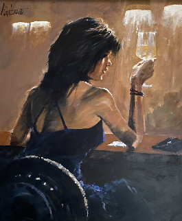 Night Out 48x42 Huge Original Painting - Aldo Luongo Night Out 48x42 Huge Original Painting - Aldo Luongo