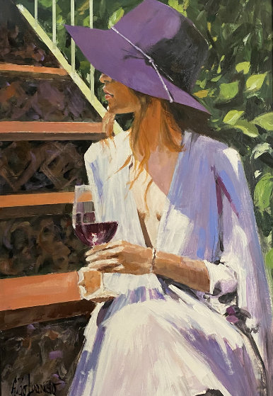 Amethyst Afternoon 32x24 Original Painting by Aldo Luongo