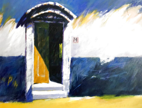 La Porta 2000 24x30 Original Painting - Aldo Luongo