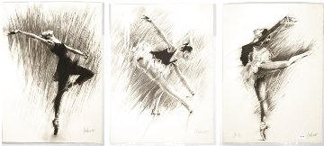Ballerina Framed Suite of 3 1988 Limited Edition Print - Aldo Luongo