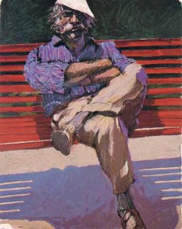 Red Bench 1993 Limited Edition Print - Aldo Luongo