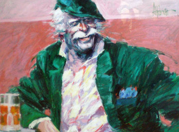 Brew At Gardel's (The Hawk) 1986 Limited Edition Print - Aldo Luongo Brew At Gardel's (The Hawk) 1986 Limited Edition Print - Aldo Luongo