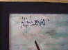 Watercolors in Laguna Beach (The Hawk) 2004 30x40 Original Painting by Aldo Luongo - 2