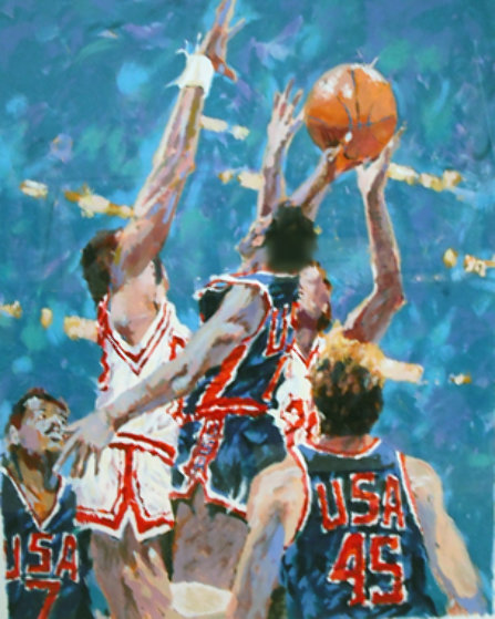 Jump to Victory 1988 Limited Edition Print by Aldo Luongo Jump to Victory 1988 Limited Edition Print by Aldo Luongo