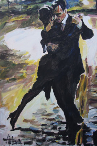 Tango Passion 2011 Original Painting - Aldo Luongo