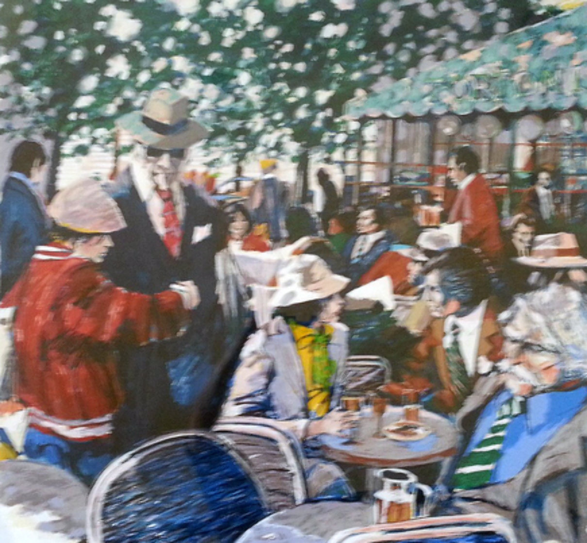 Cafe Tortoni 1981 Limited Edition Print by Aldo Luongo Cafe Tortoni 1981 Limited Edition Print by Aldo Luongo