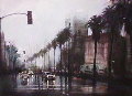Rainy Day on Wilshire - LA - Ca Limited Edition Print - Aldo Luongo