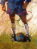 Where the World Comes to Play 1996 (Soccer) 36x28 X- WORLD CUP Original Painting by Aldo Luongo - 0