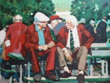 Conversation AP 1989 Limited Edition Print - Aldo Luongo Conversation AP 1989 Limited Edition Print - Aldo Luongo