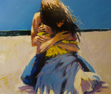 Young Lovers, Remarque 1987 Limited Edition Print - Aldo Luongo Young Lovers, Remarque 1987 Limited Edition Print - Aldo Luongo