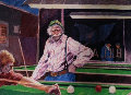 Billiards At Cafe Palermo  Limited Edition Print - Aldo Luongo
