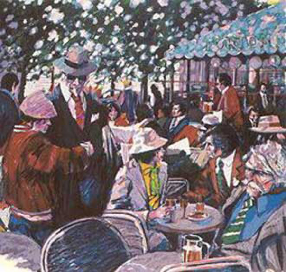 Cafe Tortoni 1981 Limited Edition Print by Aldo Luongo Cafe Tortoni 1981 Limited Edition Print by Aldo Luongo