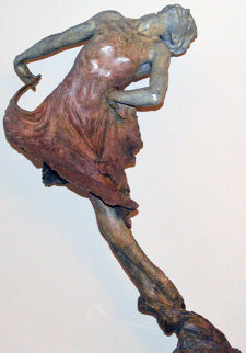 Red Dress 1/2 Life Size Bronze Sculpture 2001 40 in Sculpture - Richard MacDonald Red Dress 1/2 Life Size Bronze Sculpture 2001 40 in Sculpture - Richard MacDonald