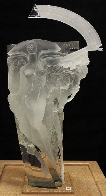 Regina Luminaire Acrylic Sculpture 1990 41 in Huge Sculpture by Richard MacDonald