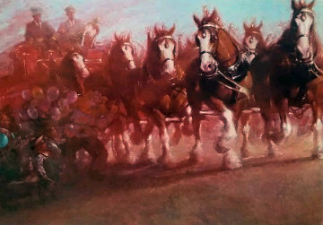 Anheuser - Bush Clydsdales 1981 Limited Edition Print - Richard MacDonald Anheuser - Bush Clydsdales 1981 Limited Edition Print - Richard MacDonald