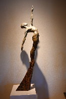 Allonge Female 2/3 Life -Size - Bronze Sculpture 2012 Sculpture by Richard MacDonald - 2