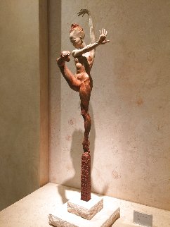 Contemporary Nude Spire IV: Clarity Bronze Sculpture 2015 37 in Huge Sculpture - Richard MacDonald