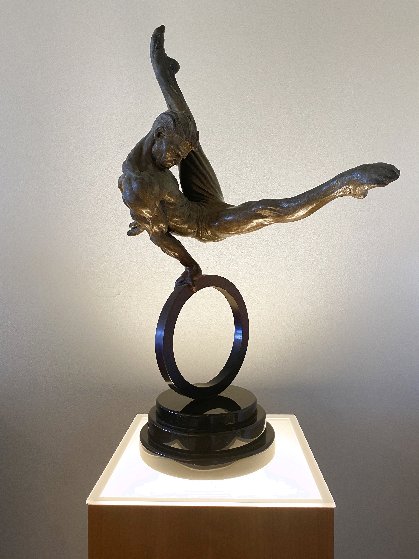  Gymnast Bronze Sculpture 20 in by Richard MacDonald